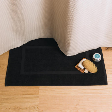 Penela bath mat, black, 100% egyptian cotton