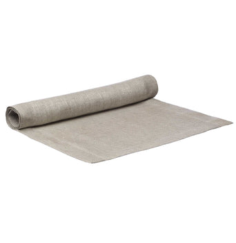 Zarasai table runner, white & natural, 100% linen