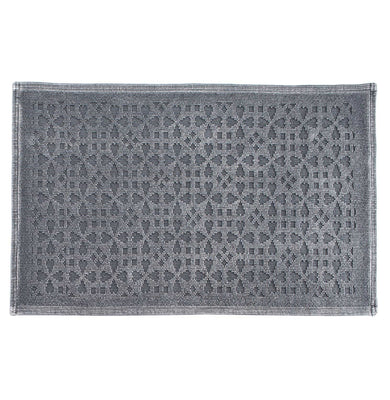 Qasita bath mat, charcoal, 100% cotton