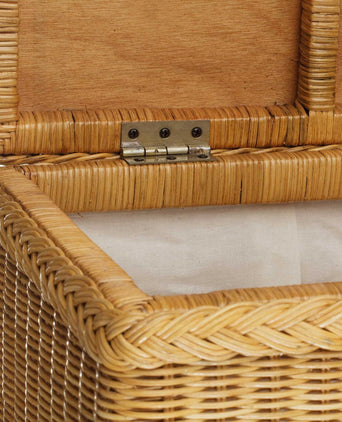 Java laundry basket, honey, 100% rattan & 100% cotton