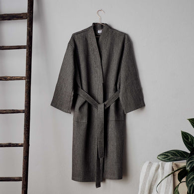 Kotra Bathrobe [Black/Beige]