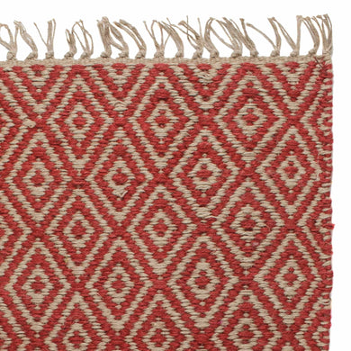 Dasheri doormat, red, 100% jute