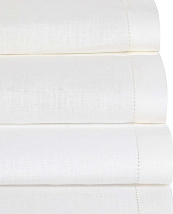 Cavaillon table runner, white, 100% linen