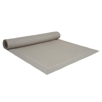 Cavaillon table runner, light grey, 100% linen