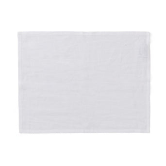 Teis place mat, white, 100% linen