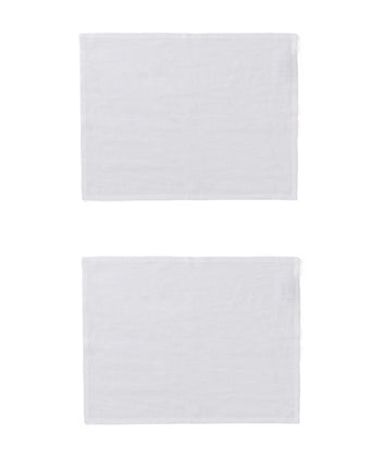 Teis place mat, white, 100% linen