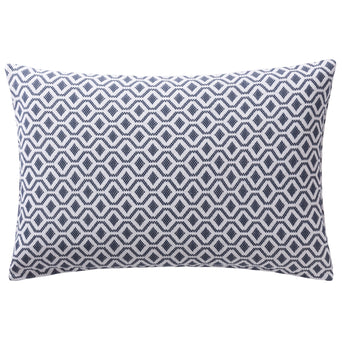 Viana cushion cover, blue grey & white, 100% cotton