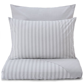 Izeda duvet cover, light grey & white, 100% cotton