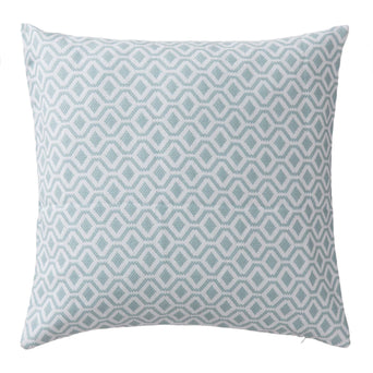 Viana cushion cover, grey green & white, 100% cotton