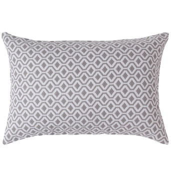 Viana cushion cover, grey & white, 100% cotton