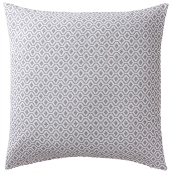 Viana cushion cover, grey & white, 100% cotton