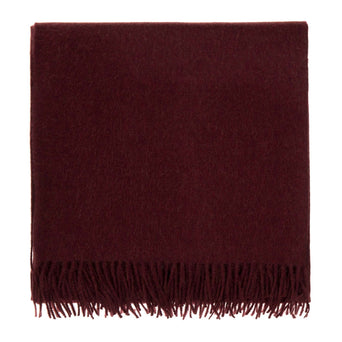 Arica Alpaca Blanket bordeaux red, 100% baby alpaca wool