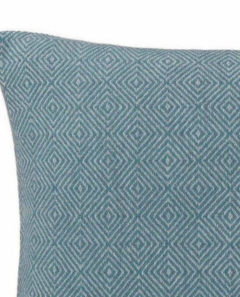 Uyuni cushion cover, green grey & light grey, 100% cashmere wool