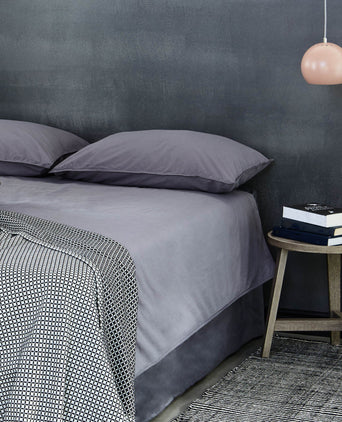 Luz duvet cover, charcoal, 100% cotton