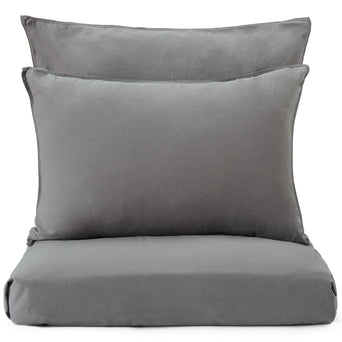 Luz duvet cover, charcoal, 100% cotton