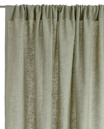 Zelva Curtain light green, 100% linen