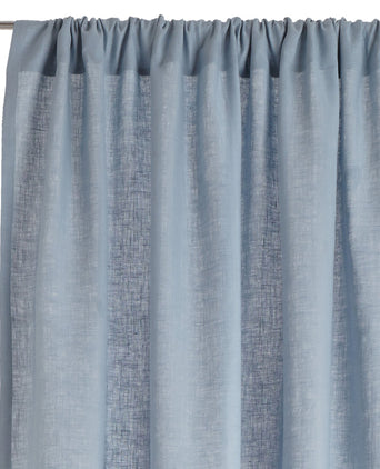 Zelva Curtain light blue, 100% linen