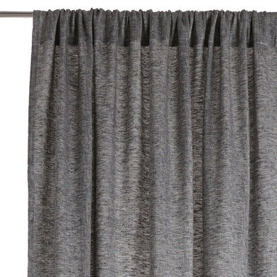 Zarasai curtain, black & white, 100% linen