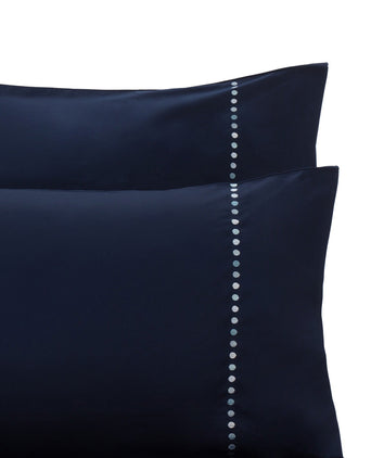 Mahina duvet cover, dark blue & blue & light grey, 100% cotton