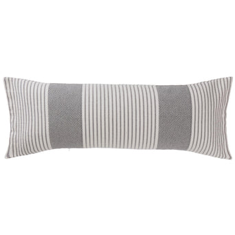 Kadan cushion cover, black & cream, 50% linen & 50% cotton