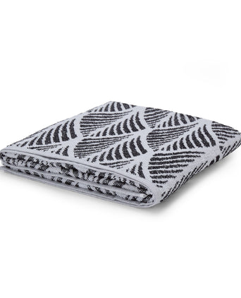 Coimbra hand towel, black & white, 100% cotton