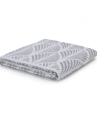 Coimbra hand towel, grey & white, 100% cotton