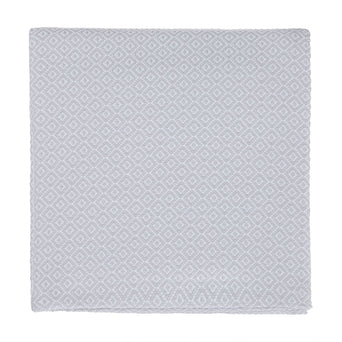 Mondego blanket, light grey & white, 100% cotton