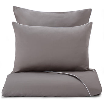 Lanton duvet cover, grey & white, 100% cotton