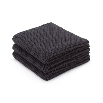 Safara dishcloth, charcoal, 100% cotton