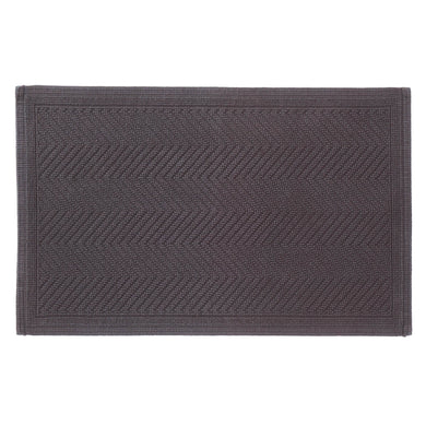 Tajo bath mat, charcoal, 100% cotton