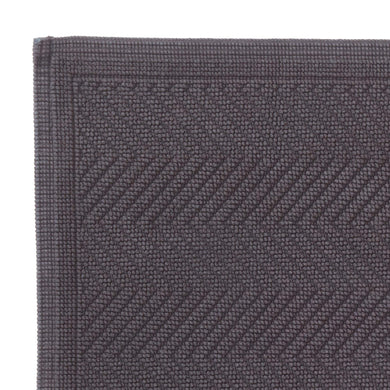 Tajo bath mat, charcoal, 100% cotton