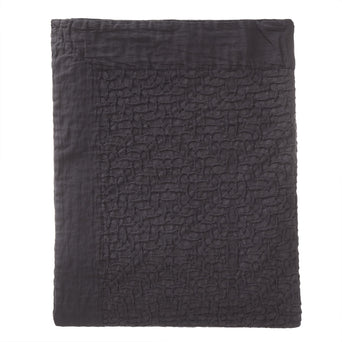 Alviela bedspread, charcoal, 100% cotton