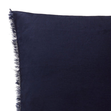 Bellvis cushion cover, dark blue, 100% linen