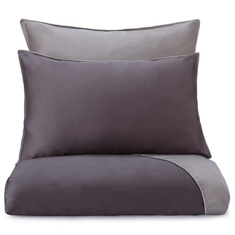 Catania duvet cover, charcoal & grey & light grey, 100% egyptian cotton