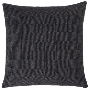 Gotland cushion cover, dark blue & grey, 100% wool & 100% linen