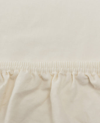 Ferna fitted sheet, cream, 95% cotton & 5% elasthan