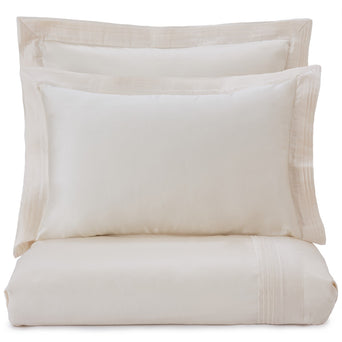 Manziana duvet cover, cream, 100% egyptian cotton