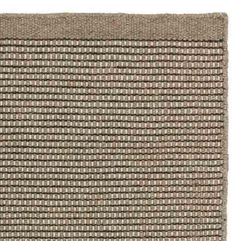 Kolong runner, grey brown & off-white, 100% new wool