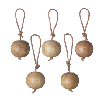 Kabru christmas decoration, warm brown, 100% mango wood