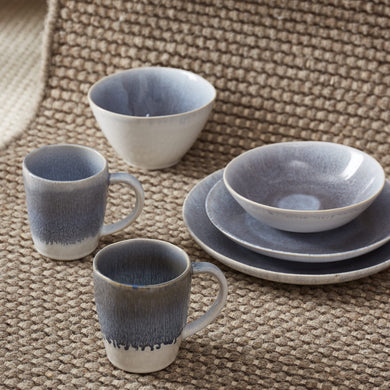 Caima Bowl Set blue grey, 100% ceramic