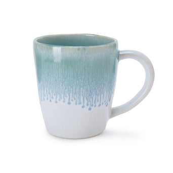 Caima mug, turquoise & blue, 100% ceramic