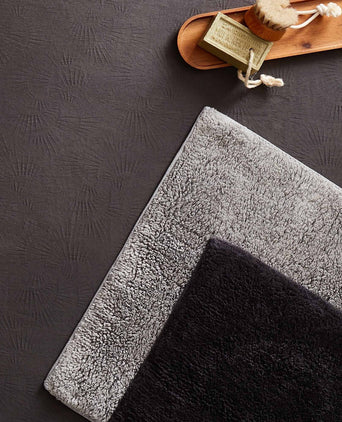 Banas bath mat, charcoal, 100% cotton