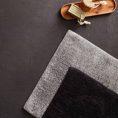 Banas bath mat, charcoal, 100% cotton