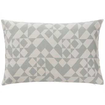 Amparo cushion cover, light grey green & natural white, 100% cotton