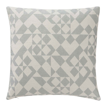 Amparo cushion cover, light grey green & natural white, 100% cotton