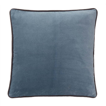 Suri cushion cover, grey blue & dark grey, 100% cotton