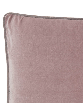 Suri cushion cover, blush pink & grey, 100% cotton