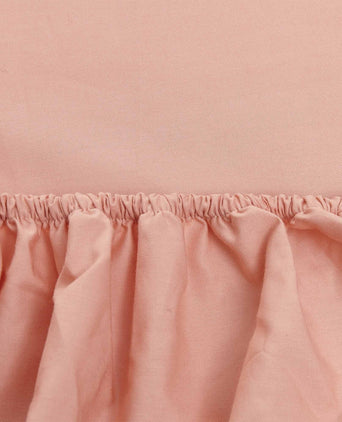 Perpignan fitted sheet, light dusty pink, 100% combed cotton