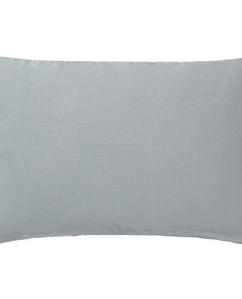 Cataya cushion cover, white & light green grey & natural, 100% linen