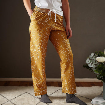 Mustard & White Cova Pyjama | Home & Living inspiration | URBANARA